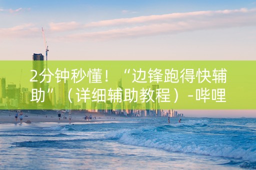 2分钟秒懂！“边锋跑得快辅助”（详细辅助教程）-哔哩哔哩