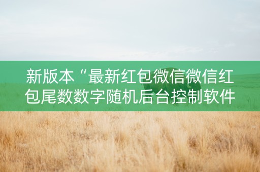 新版本“最新红包微信微信红包尾数数字随机后台控制软件”（详细透视教程）-哔哩哔哩