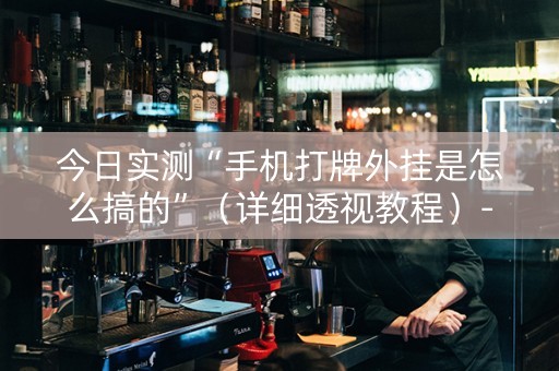 今日实测“手机打牌外挂是怎么搞的”（详细透视教程）-哔哩哔哩