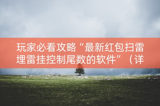玩家必看攻略“最新红包扫雷埋雷挂控制尾数的软件”（详细透视教程）-哔哩哔哩