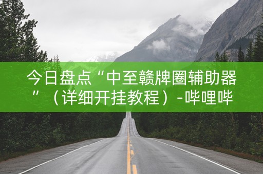 今日盘点“中至赣牌圈辅助器”（详细开挂教程）-哔哩哔哩