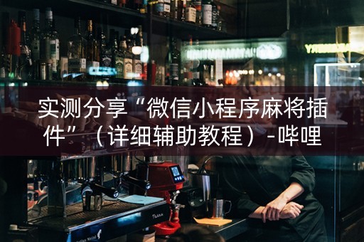 实测分享“微信小程序麻将插件”（详细辅助教程）-哔哩哔哩