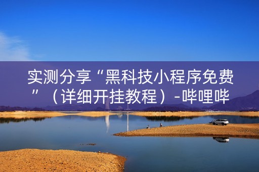 实测分享“黑科技小程序免费”（详细开挂教程）-哔哩哔哩