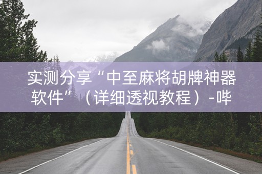 实测分享“中至麻将胡牌神器软件”（详细透视教程）-哔哩哔哩