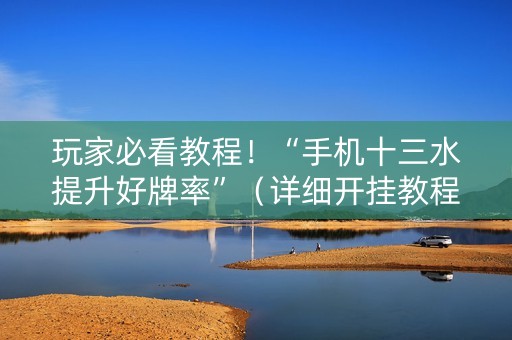 玩家必看教程！“手机十三水提升好牌率”（详细开挂教程）-哔哩哔哩