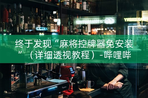 终于发现“麻将控牌器免安装”（详细透视教程）-哔哩哔哩