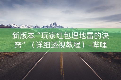 新版本“玩家红包埋地雷的诀窍”（详细透视教程）-哔哩哔哩