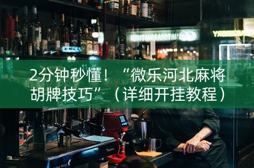 2分钟秒懂！“微乐河北麻将胡牌技巧”（详细开挂教程）-哔哩哔哩