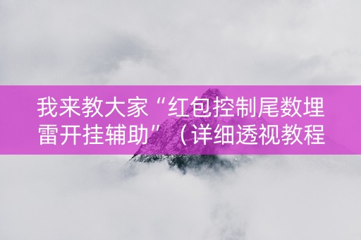 我来教大家“红包控制尾数埋雷开挂辅助”（详细透视教程）-哔哩哔哩