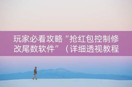 玩家必看攻略“抢红包控制修改尾数软件”（详细透视教程）-哔哩哔哩