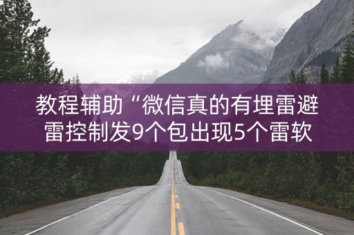 教程辅助“微信真的有埋雷避雷控制发9个包出现5个雷软件”（详细透视教程）-哔哩哔哩