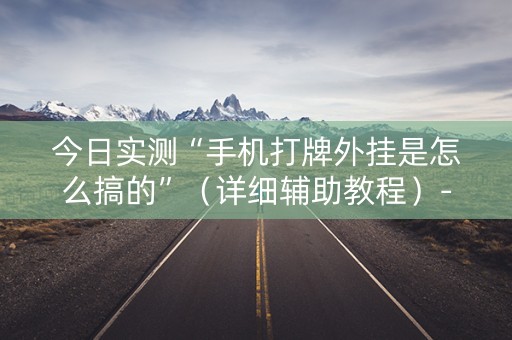 今日实测“手机打牌外挂是怎么搞的”（详细辅助教程）-哔哩哔哩