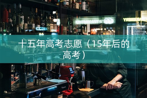 十五年高考志愿（15年后的高考）