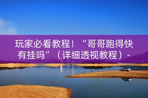 玩家必看教程！“哥哥跑得快有挂吗”（详细透视教程）-哔哩哔哩