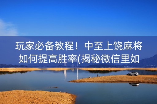 玩家必备教程！中至上饶麻将如何提高胜率(揭秘微信里如何让牌变好)