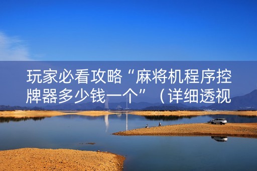 玩家必看攻略“麻将机程序控牌器多少钱一个”（详细透视教程）-哔哩哔哩