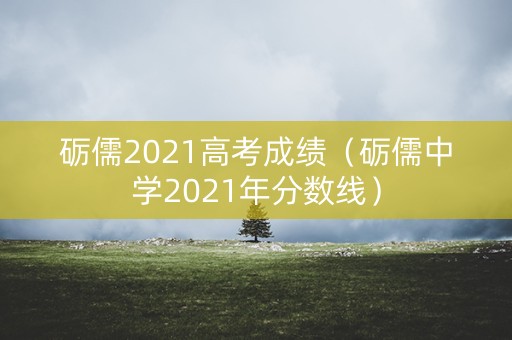 砺儒2021高考成绩（砺儒中学2021年分数线）