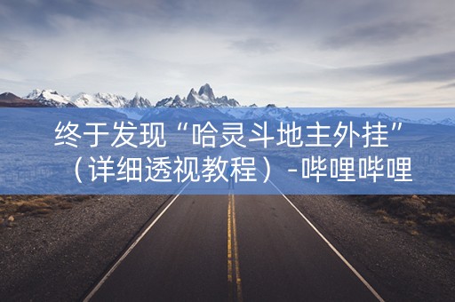 终于发现“哈灵斗地主外挂”（详细透视教程）-哔哩哔哩