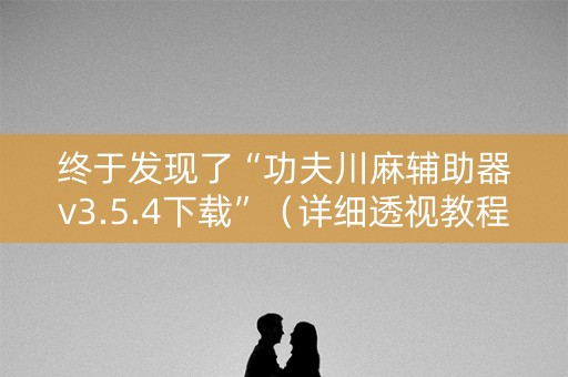 终于发现了“功夫川麻辅助器v3.5.4下载”（详细透视教程）-哔哩哔哩