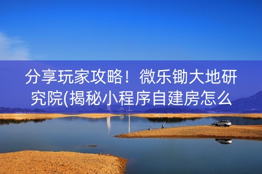 分享玩家攻略！微乐锄大地研究院(揭秘小程序自建房怎么赢)