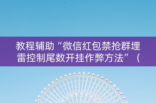 教程辅助“微信红包禁抢群埋雷控制尾数开挂作弊方法”（详细透视教程）-哔哩哔哩