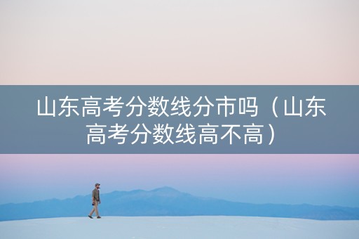 山东高考分数线分市吗（山东高考分数线高不高）