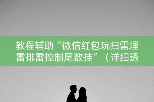 教程辅助“微信红包玩扫雷埋雷排雷控制尾数挂”（详细透视教程）-哔哩哔哩