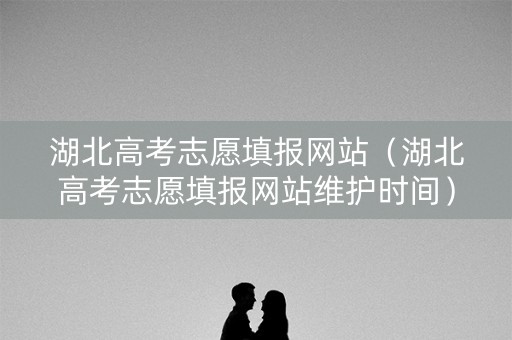 湖北高考志愿填报网站（湖北高考志愿填报网站维护时间）