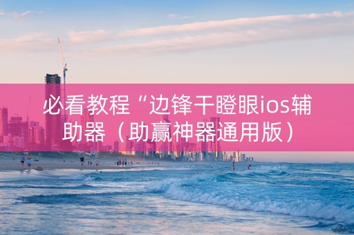 必看教程“边锋干瞪眼ios辅助器（助赢神器通用版）