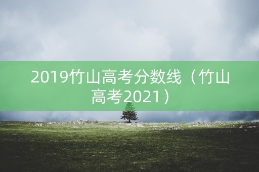 2019竹山高考分数线（竹山高考2021）