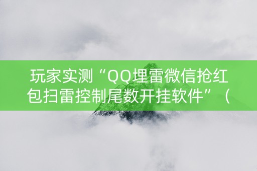 玩家实测“QQ埋雷微信抢红包扫雷控制尾数开挂软件”（详细透视教程）-哔哩哔哩