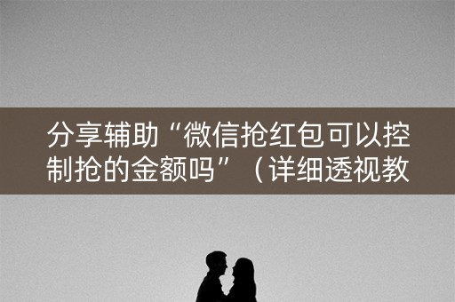 分享辅助“微信抢红包可以控制抢的金额吗”（详细透视教程）-哔哩哔哩
