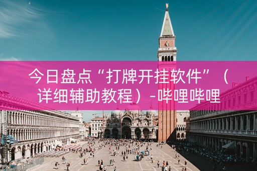 今日盘点“打牌开挂软件”（详细辅助教程）-哔哩哔哩