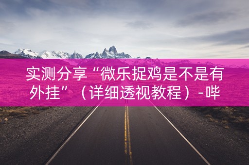 实测分享“微乐捉鸡是不是有外挂”（详细透视教程）-哔哩哔哩