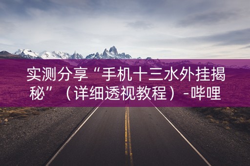 实测分享“手机十三水外挂揭秘”（详细透视教程）-哔哩哔哩