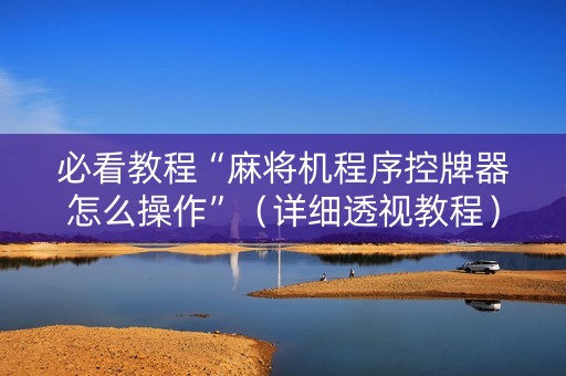 必看教程“麻将机程序控牌器怎么操作”（详细透视教程）-哔哩哔哩