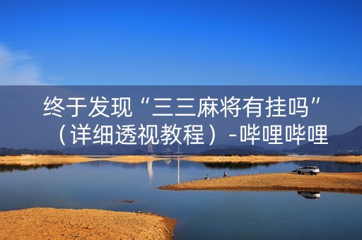终于发现“三三麻将有挂吗”（详细透视教程）-哔哩哔哩