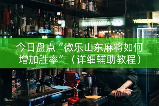 今日盘点“微乐山东麻将如何增加胜率”（详细辅助教程）-哔哩哔哩