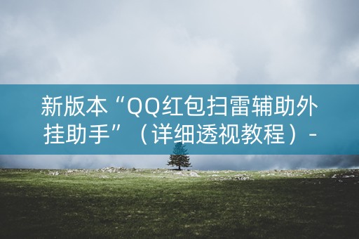 新版本“QQ红包扫雷辅助外挂助手”（详细透视教程）-哔哩哔哩