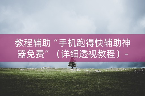 教程辅助“手机跑得快辅助神器免费”（详细透视教程）-哔哩哔哩