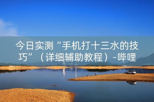 今日实测“手机打十三水的技巧”（详细辅助教程）-哔哩哔哩