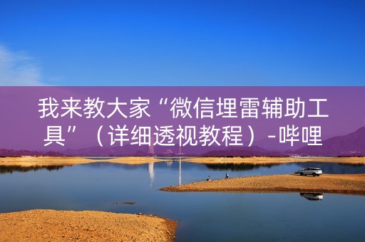 我来教大家“微信埋雷辅助工具”（详细透视教程）-哔哩哔哩