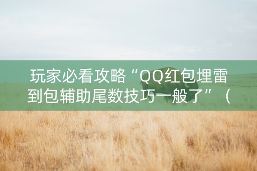 玩家必看攻略“QQ红包埋雷到包辅助尾数技巧一般了”（详细透视教程）-哔哩哔哩