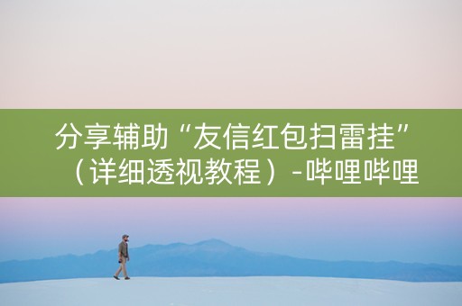 分享辅助“友信红包扫雷挂”（详细透视教程）-哔哩哔哩