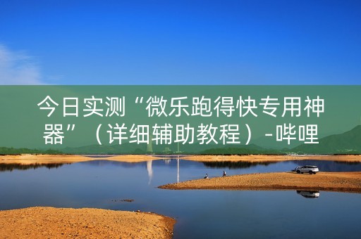 今日实测“微乐跑得快专用神器”（详细辅助教程）-哔哩哔哩