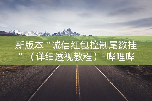 新版本“诚信红包控制尾数挂”（详细透视教程）-哔哩哔哩
