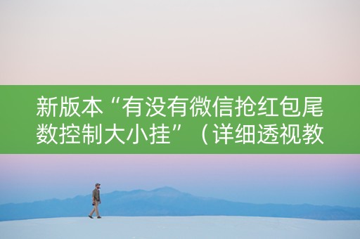 新版本“有没有微信抢红包尾数控制大小挂”（详细透视教程）-哔哩哔哩
