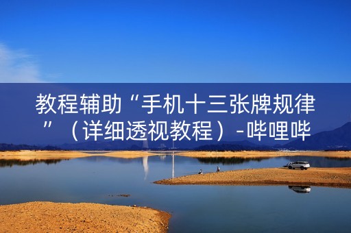 教程辅助“手机十三张牌规律”（详细透视教程）-哔哩哔哩