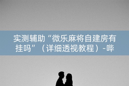 实测辅助“微乐麻将自建房有挂吗”（详细透视教程）-哔哩哔哩