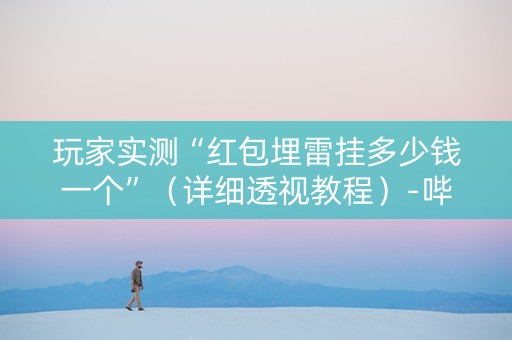 玩家实测“红包埋雷挂多少钱一个”（详细透视教程）-哔哩哔哩